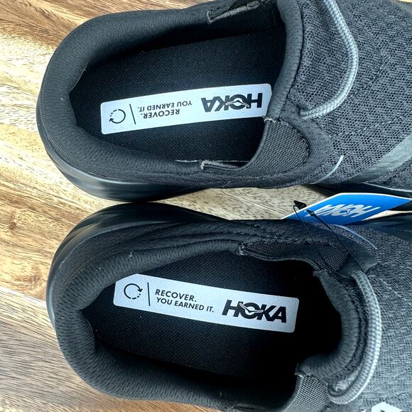 Hoka One One Ora Recovery 2 Slip-On Shoes Men's Size 8 Black NWT 1119397 BBLC - Picture 7 of 8
